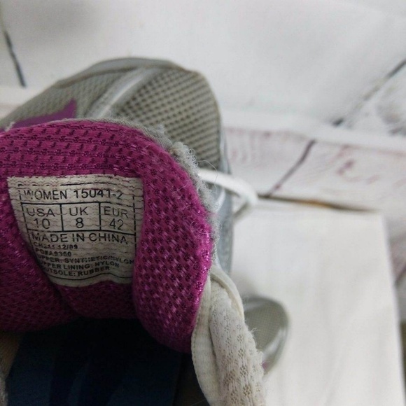 Saucony Grid Virtue Gray Purple Silver Sz 10 - Picture 6 of 8